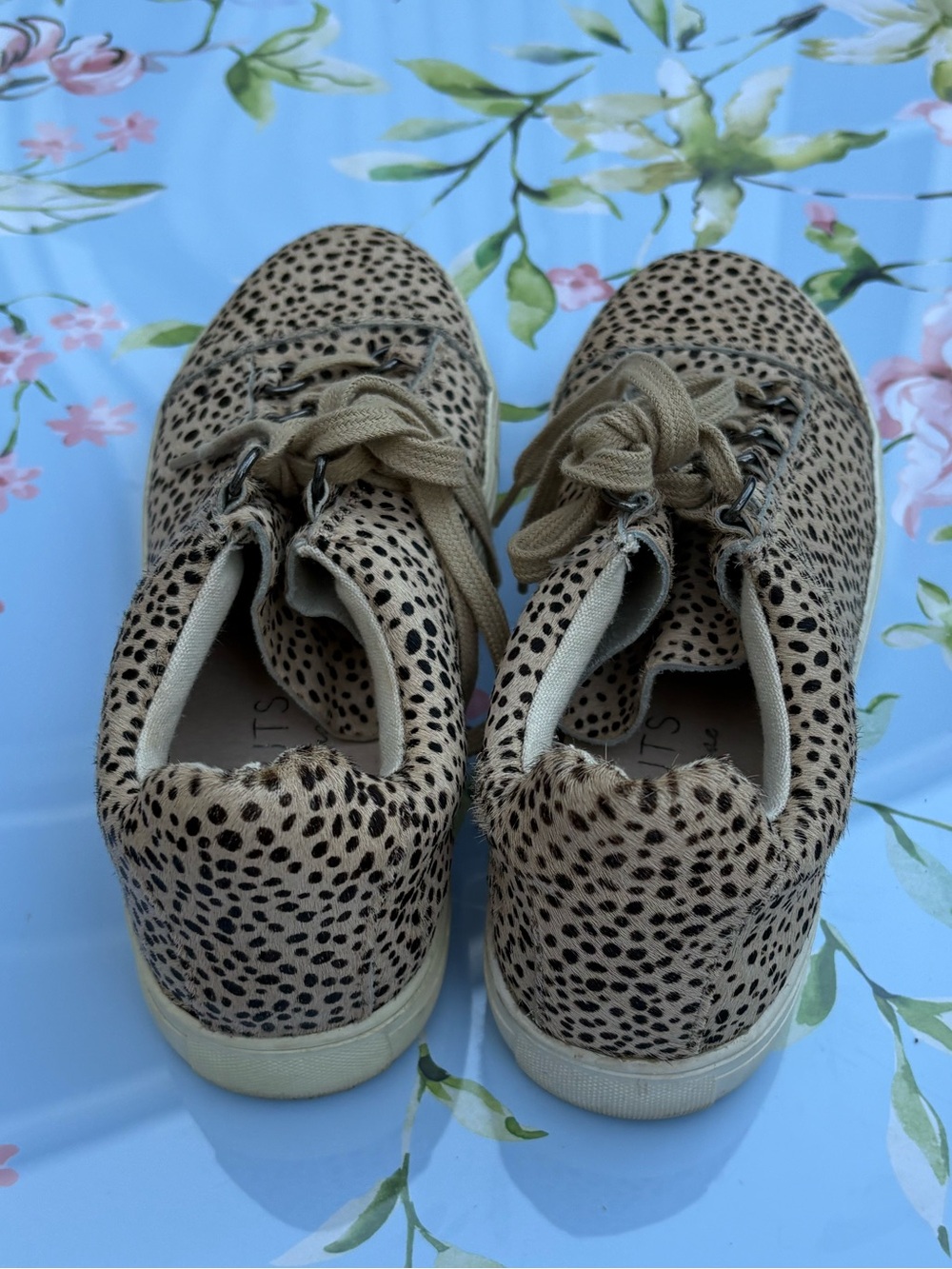 Coconuts by Matisse Tan and Black Cheetah Print Lace-Up Sneakers